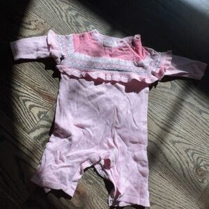Angel Dear pink sweater one piece 0-3 luxury baby sale bloomingdale’s